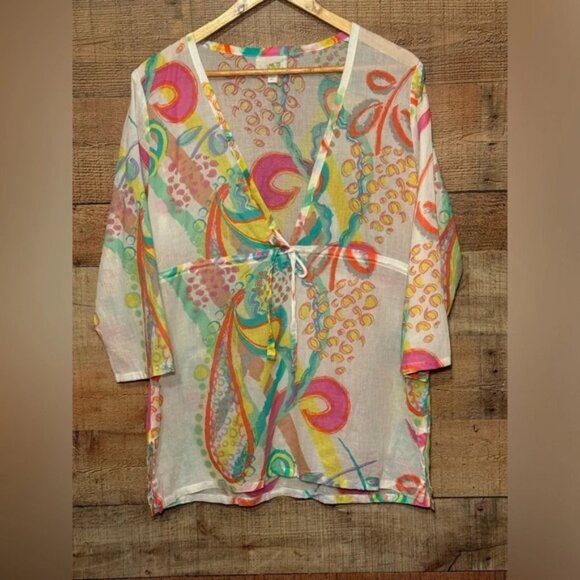 Anthropologie ME by Mary Ellen Swim Coverup Tunic Summer Swim Beach Vacation - Picture 1 of 6